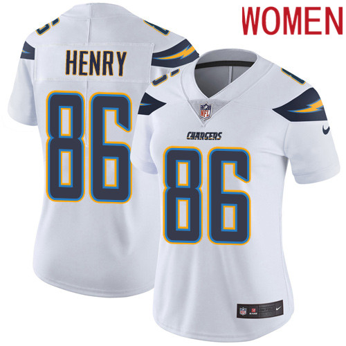 2019 Women Los Angeles Chargers 86 Henry white Nike Vapor Untouchable Limited NFL Jersey